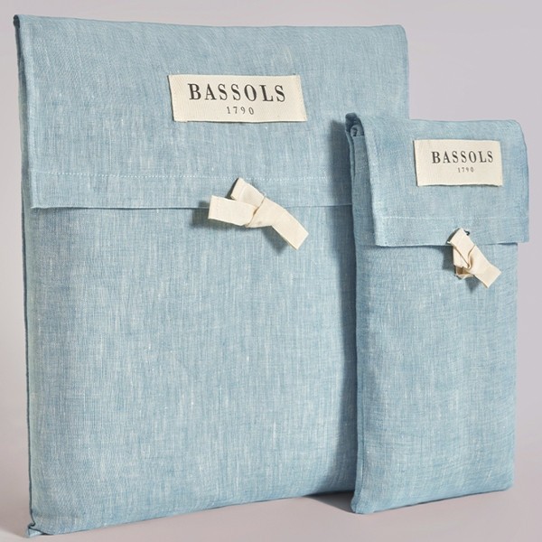 funda nordica bassols linen azul bolsa