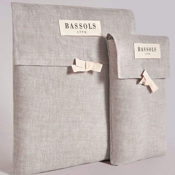 funda nordica bassols linen gris bolsa