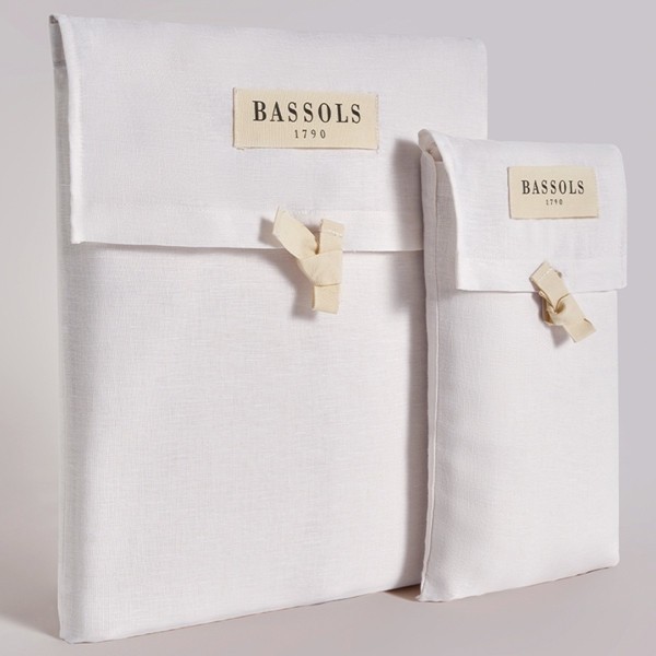 funda nordica bassols linen blanco bolsa